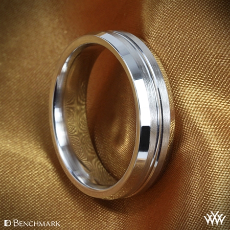 Benchmark Halved Satin Wedding Ring